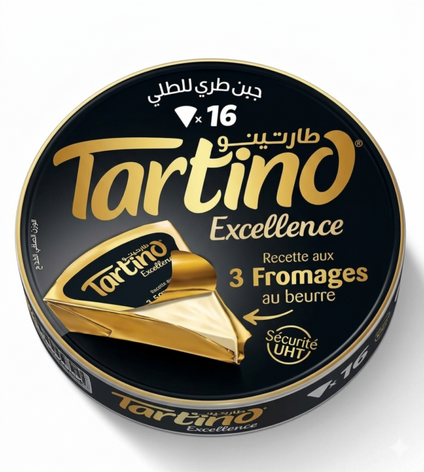 Tartino Excellence : 16 Portions de 3 Fromages au Beurre